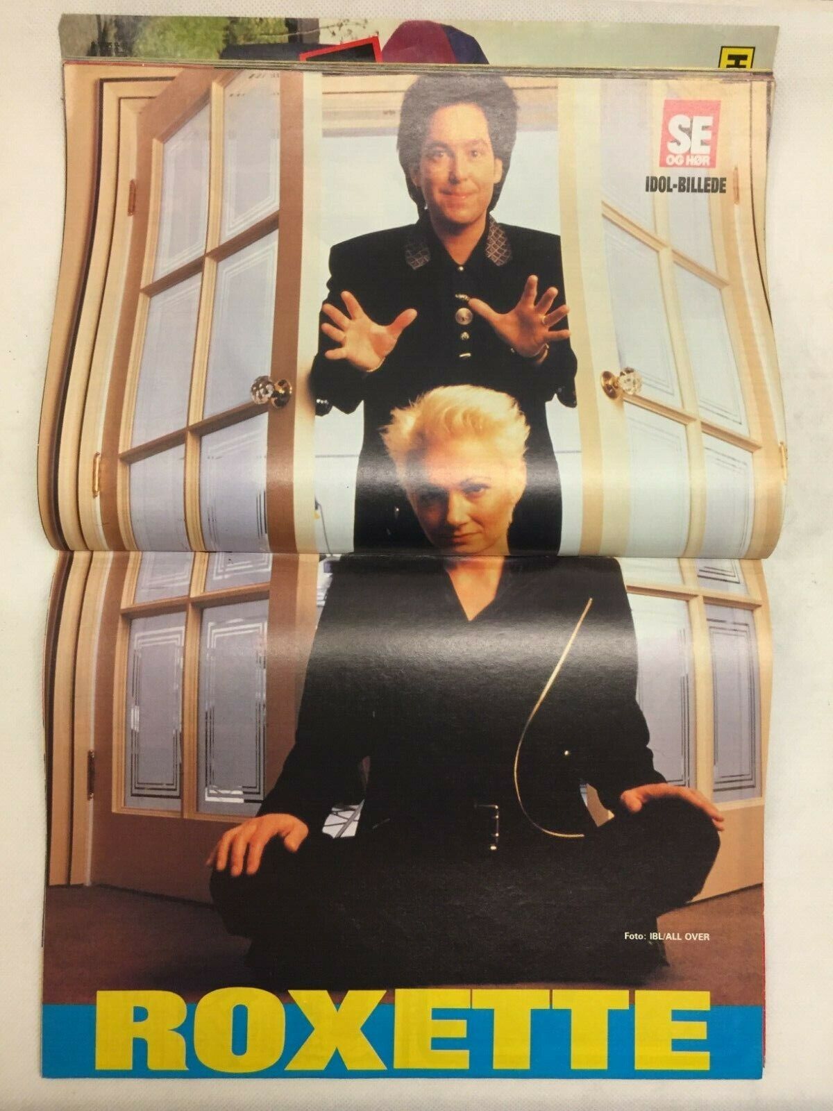 Roxette Per Gessle Marie Fredriksson Poster Danish Magazine 1992 "Se og Hoer"