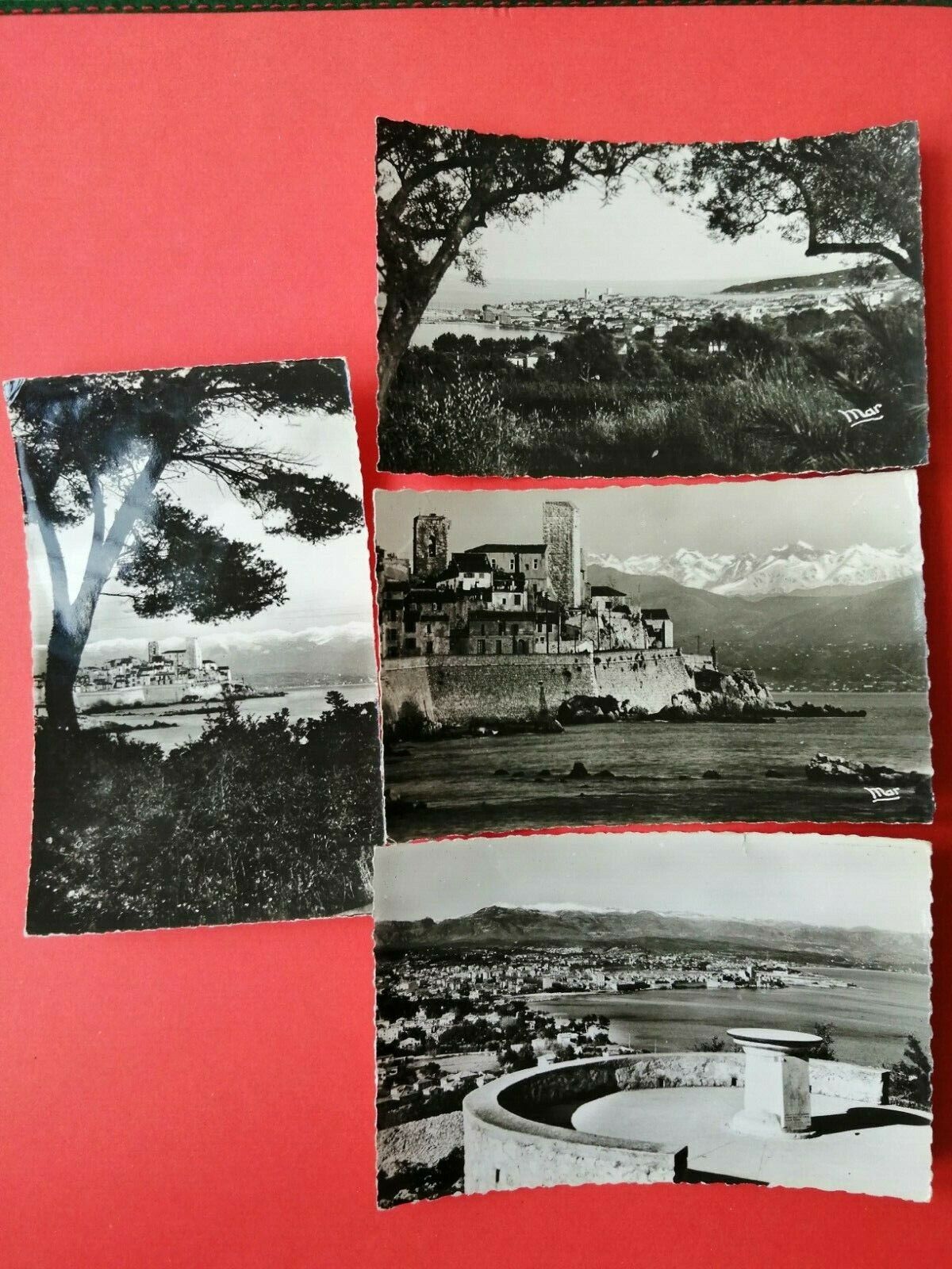 4 Vintage Postcards FranceANTIBESLa Cote D'Azur