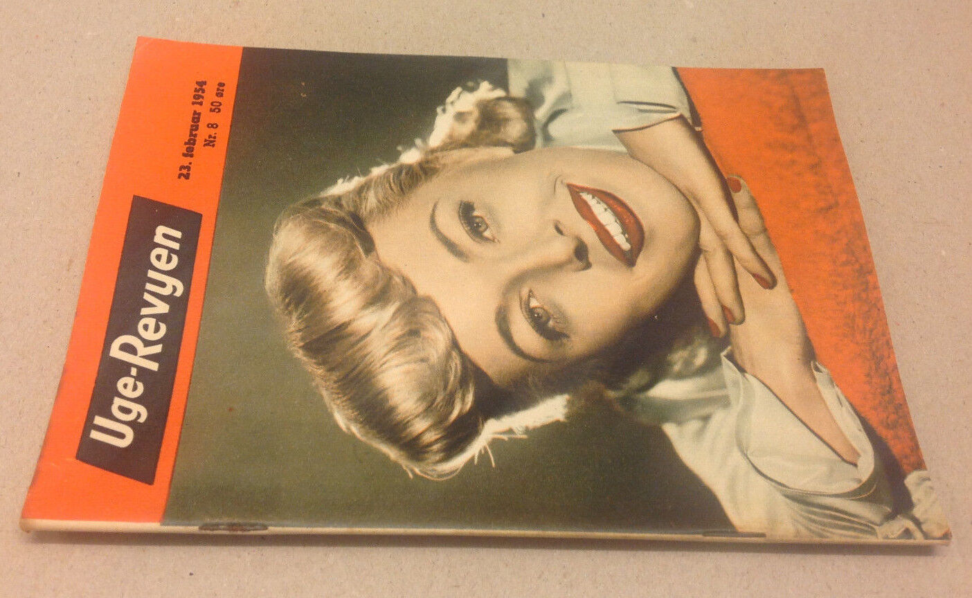 ELANOR PARKER FRONT COVER BOOK SERIE ADD BACK COVER VINTAGE Danish Magazine 1954