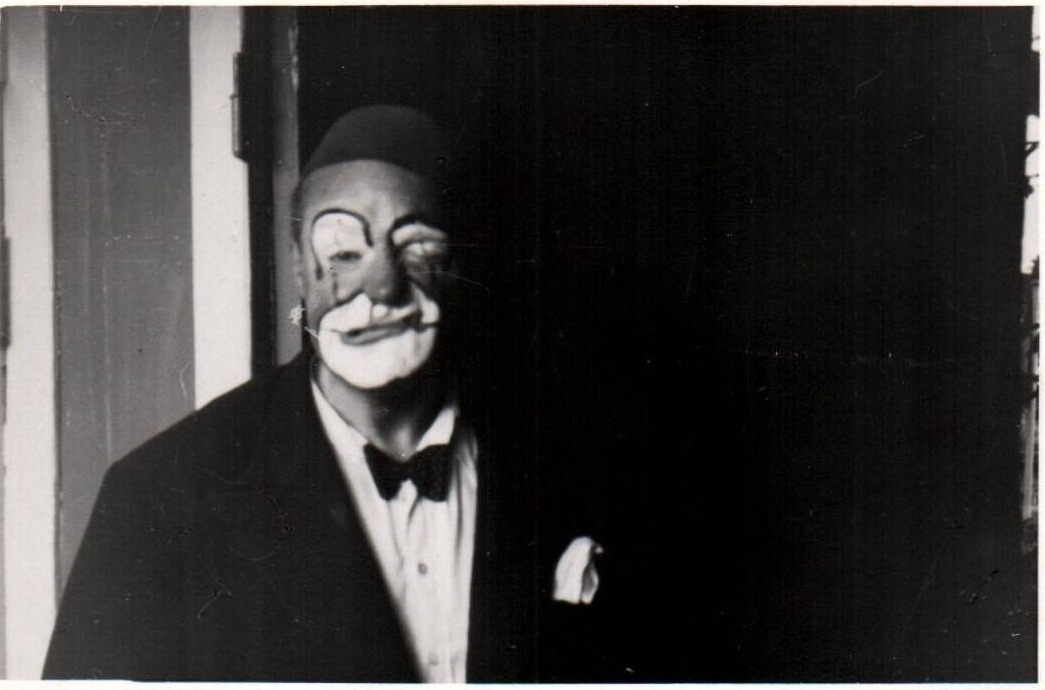 WWII Photo Daily Life Man Clown Copenhagen Denmark Small Size 9x6cm World War 2