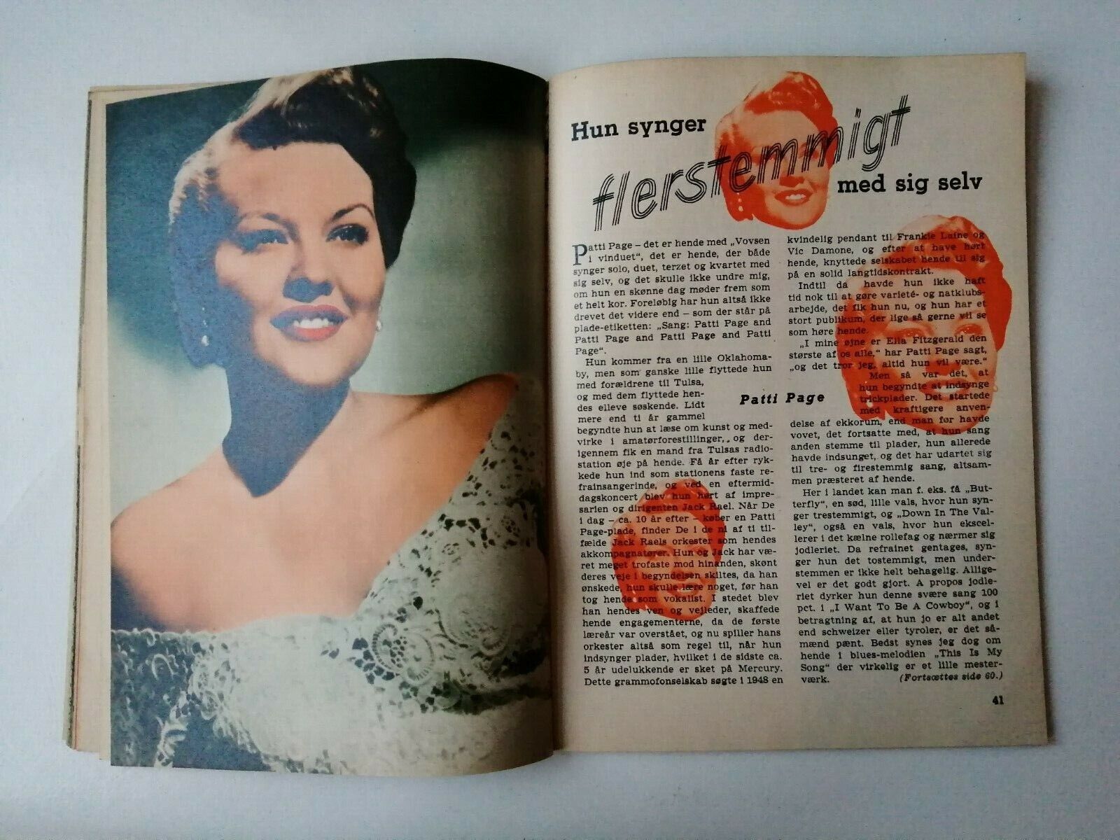 Danish magazine"Uge-Revyen" No 7 1954Jane Greer coverMany other stars