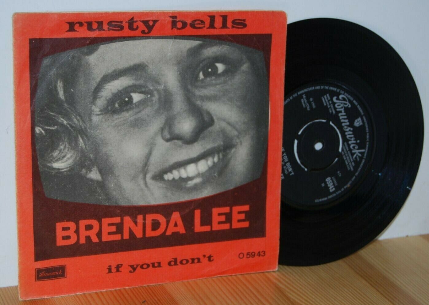 BRENDA LEE Rusty Bells DANISH PS Picture sleeve 45