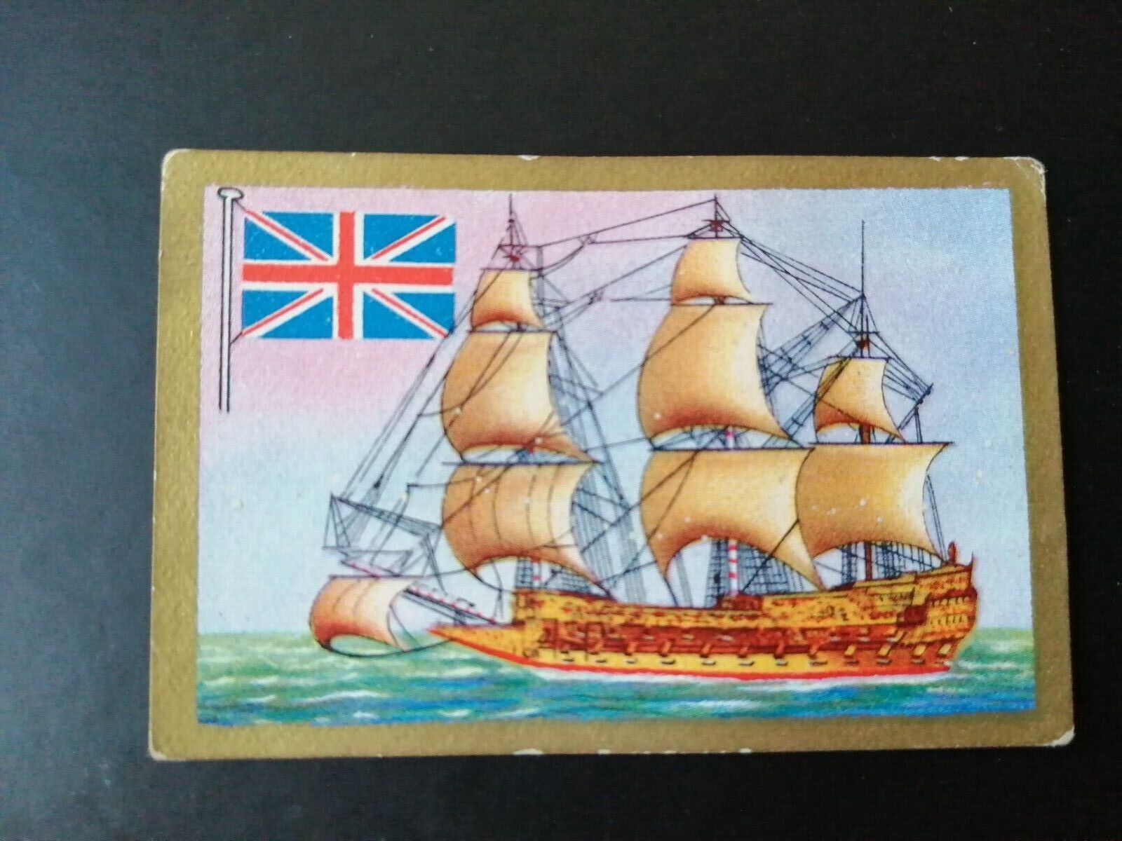 German SABA tobacco ship trading card 1931-33No 10 " Sovereign of the seas"