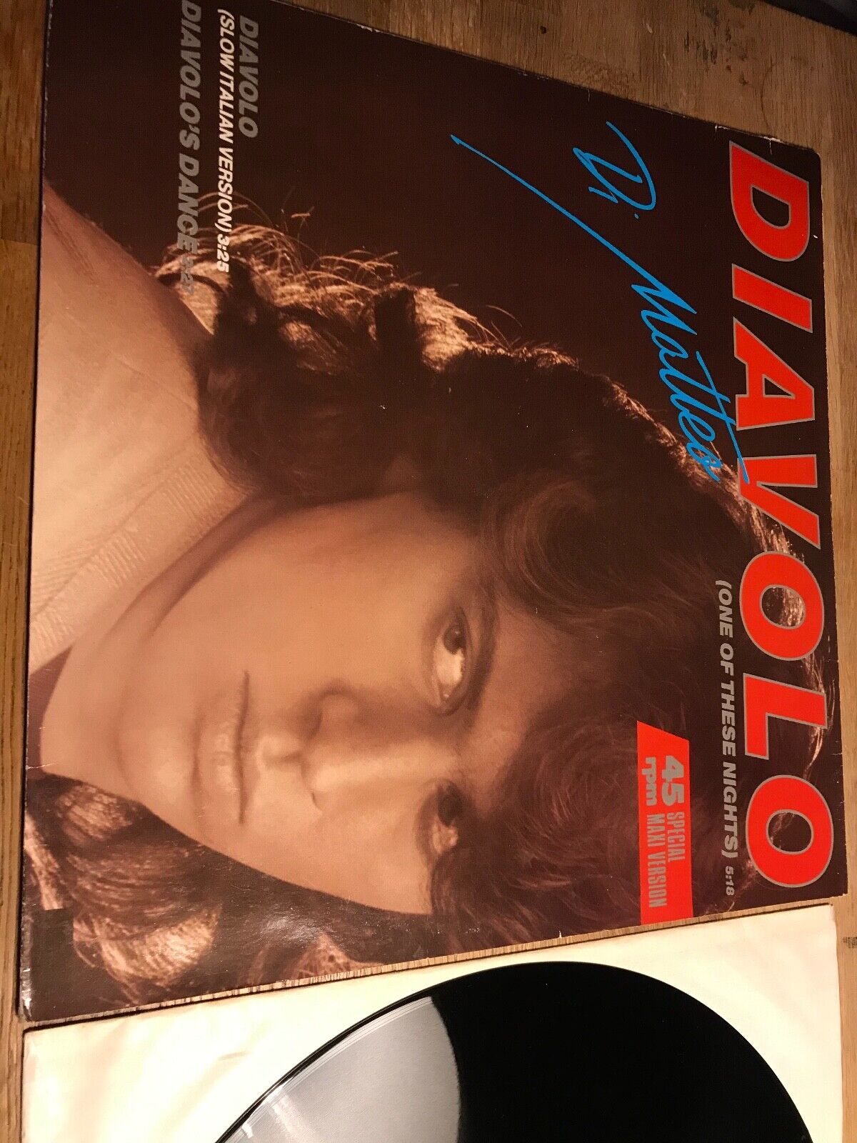 DI MATTEO "DIAVOLO (ONE OF THESE NIGHTS)/DIAVOLO´S DANCE" 1985 NCB MEGA RECORDS