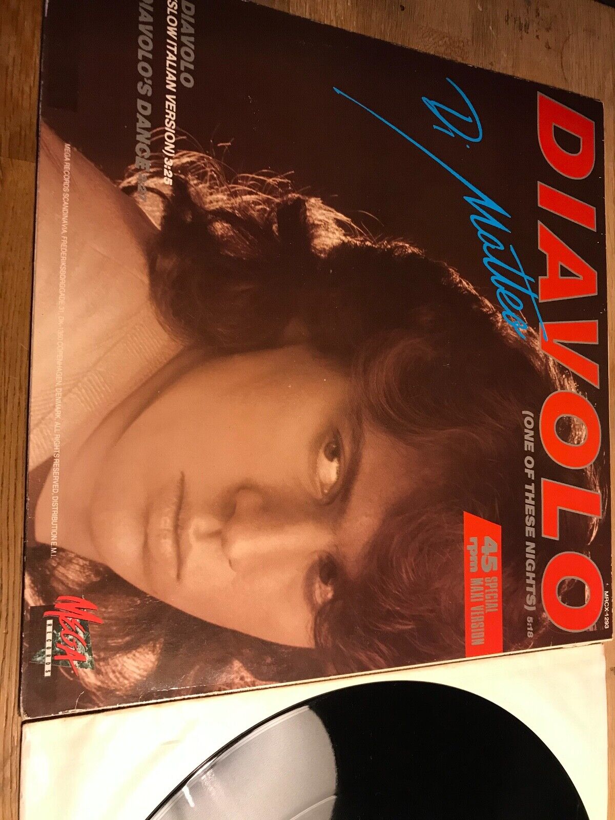 DI MATTEO "DIAVOLO (ONE OF THESE NIGHTS)/DIAVOLO´S DANCE" 1985 NCB MEGA RECORDS