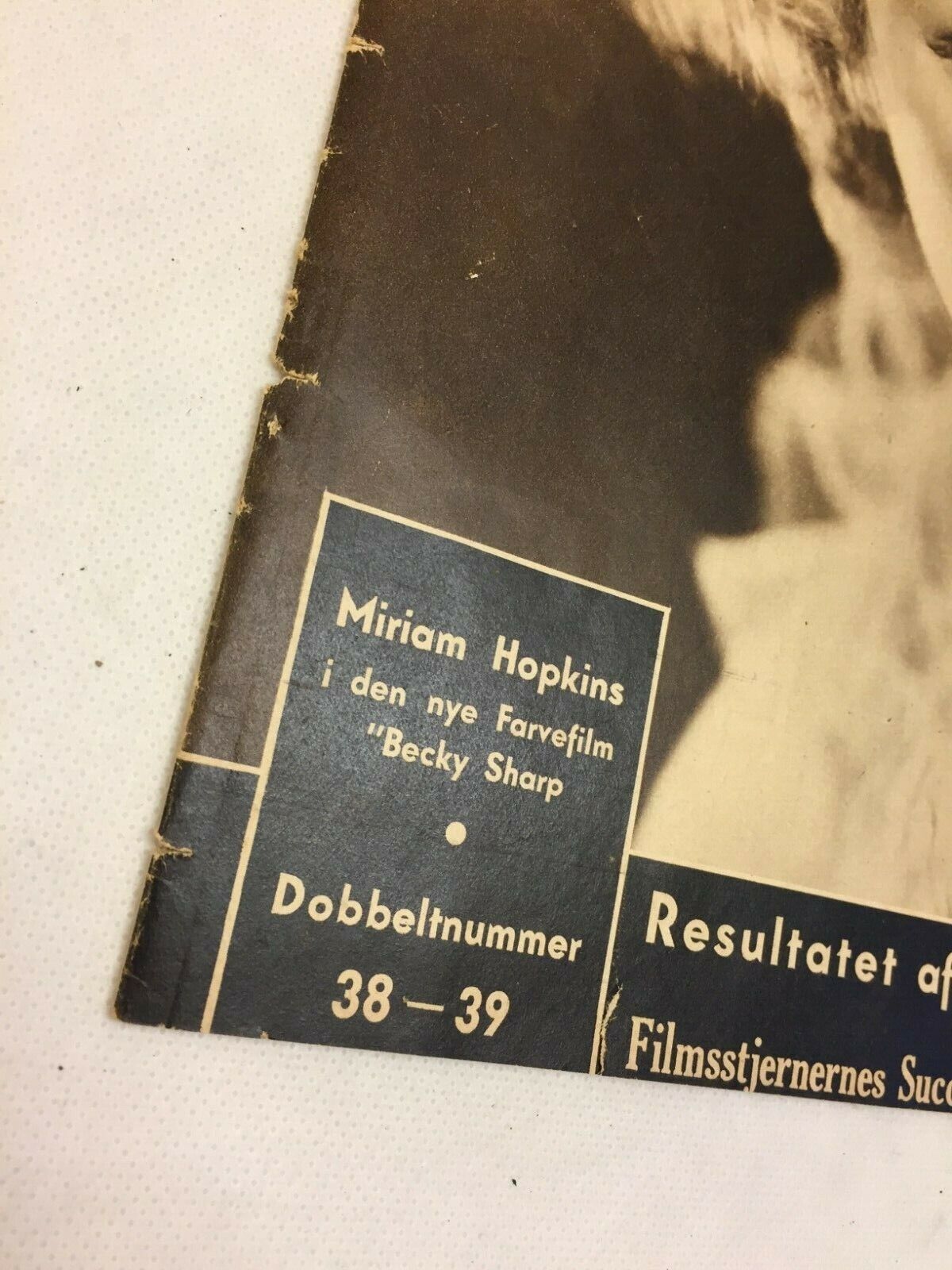 Miriam Hopkins Complete Antique Vintage Danish Magazine 1935 Filmjournalen