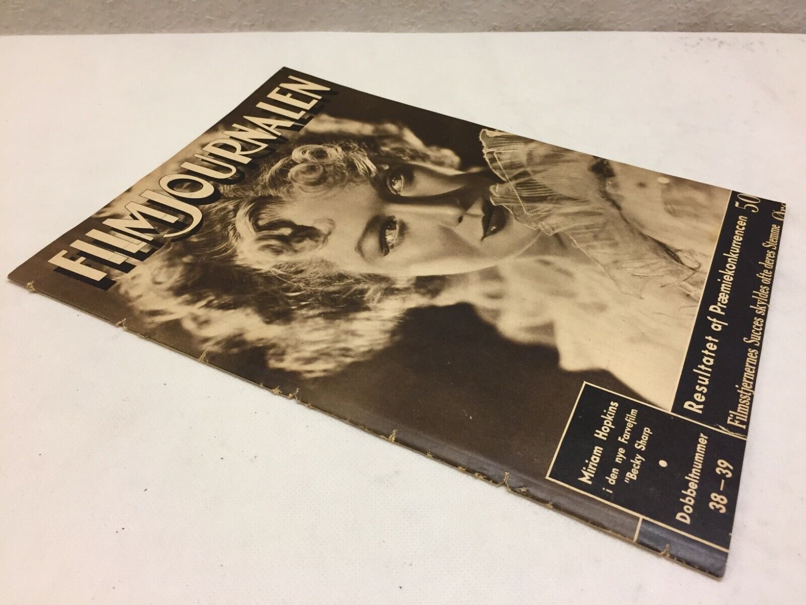 Miriam Hopkins Complete Antique Vintage Danish Magazine 1935 Filmjournalen