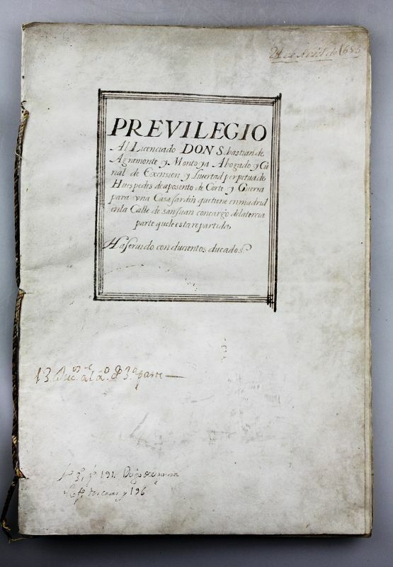 *SC*  INTERESTING LICENSE DOCUMENT SIGNED BY PHILLIP IV KING OF SPAIN 1653