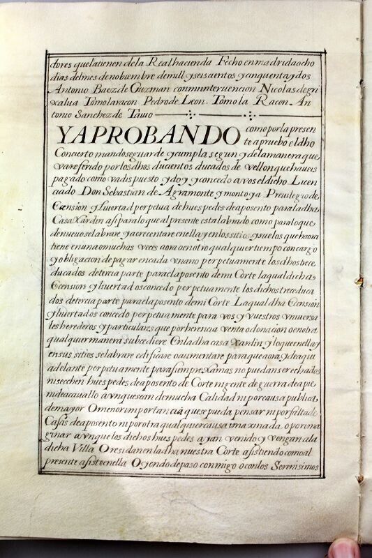 *SC*  INTERESTING LICENSE DOCUMENT SIGNED BY PHILLIP IV KING OF SPAIN 1653