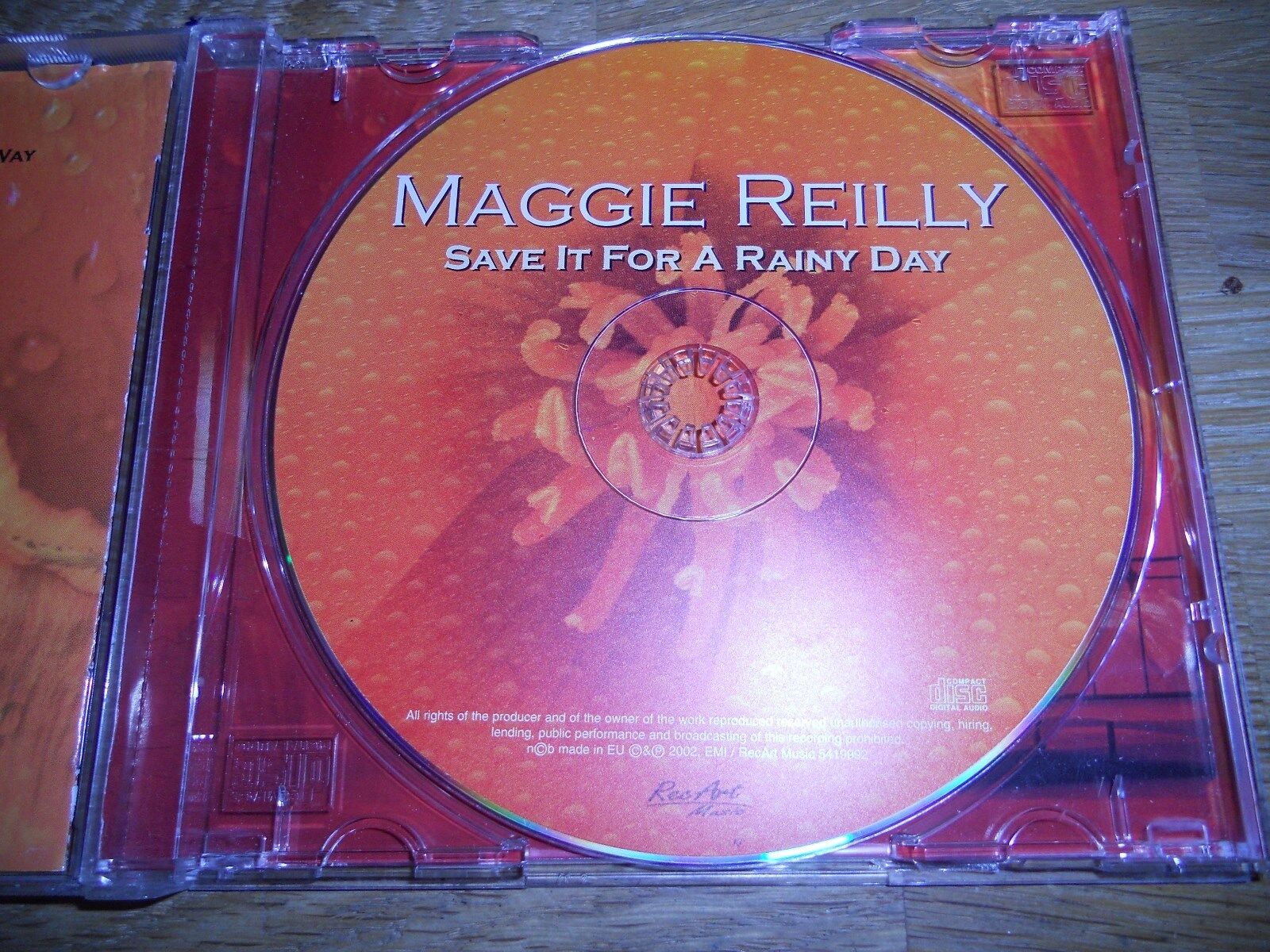 MAGGIE REILLY "SAVE IT FOR A RAINY DAY" 12 TRACKS DANISH CD ALBUM 2002 USED RARE