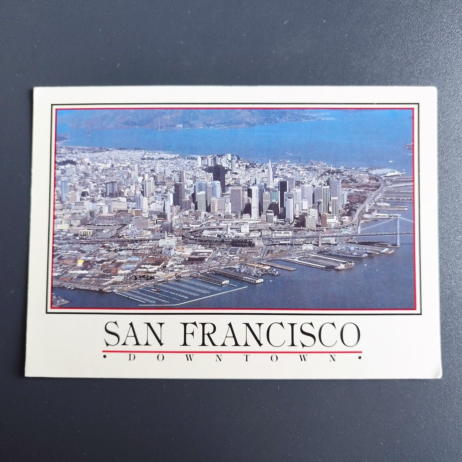 Postcard California San Francisco Downtown with Embarcadero 's Pier - 1991