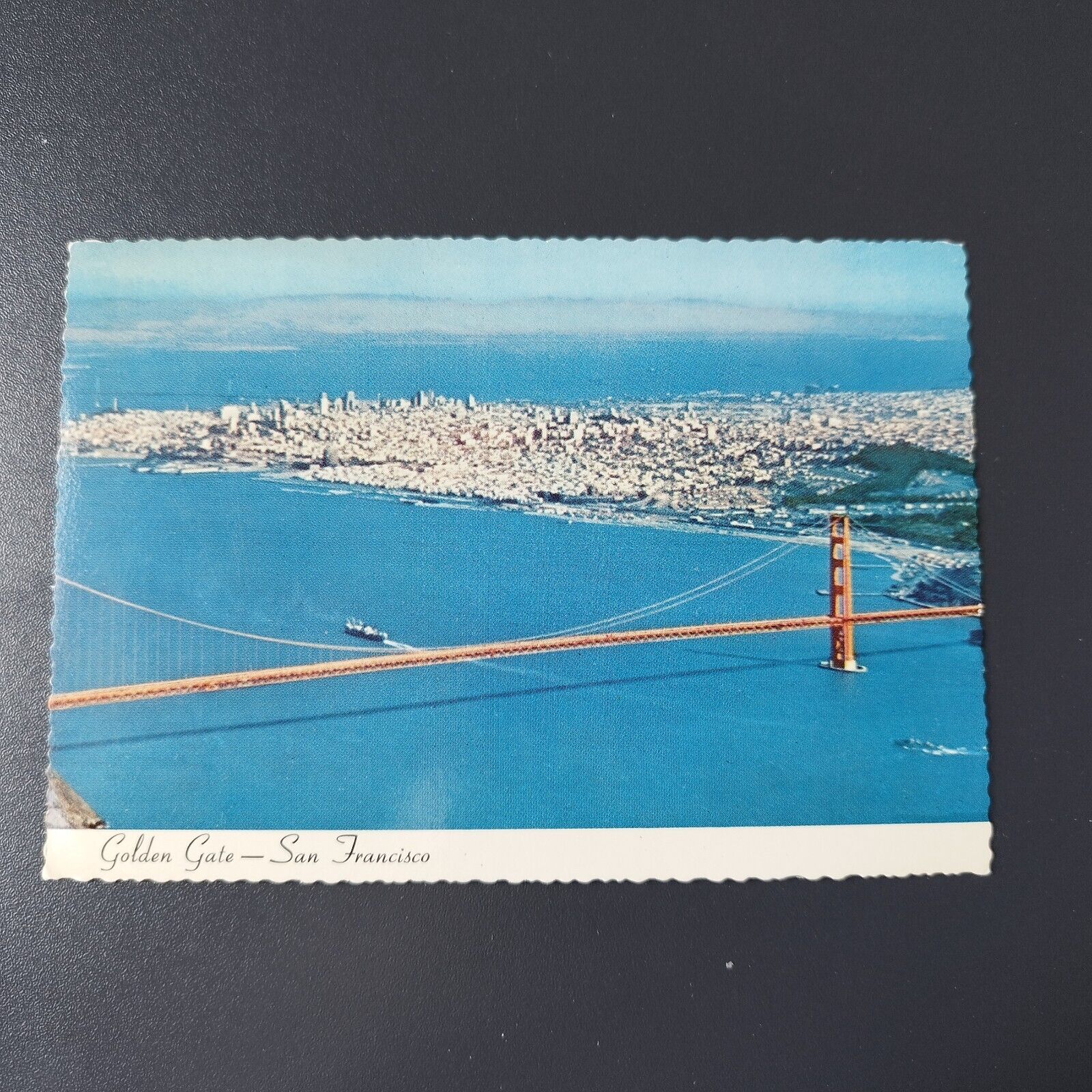 California San Francisco  Air View of Golden Gate Bridge