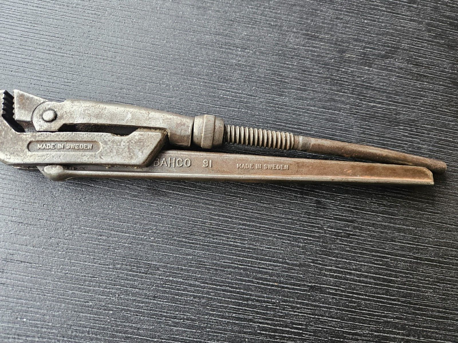 vintage bahco 91 pipe wrench - BAHjorth Co Stockholm