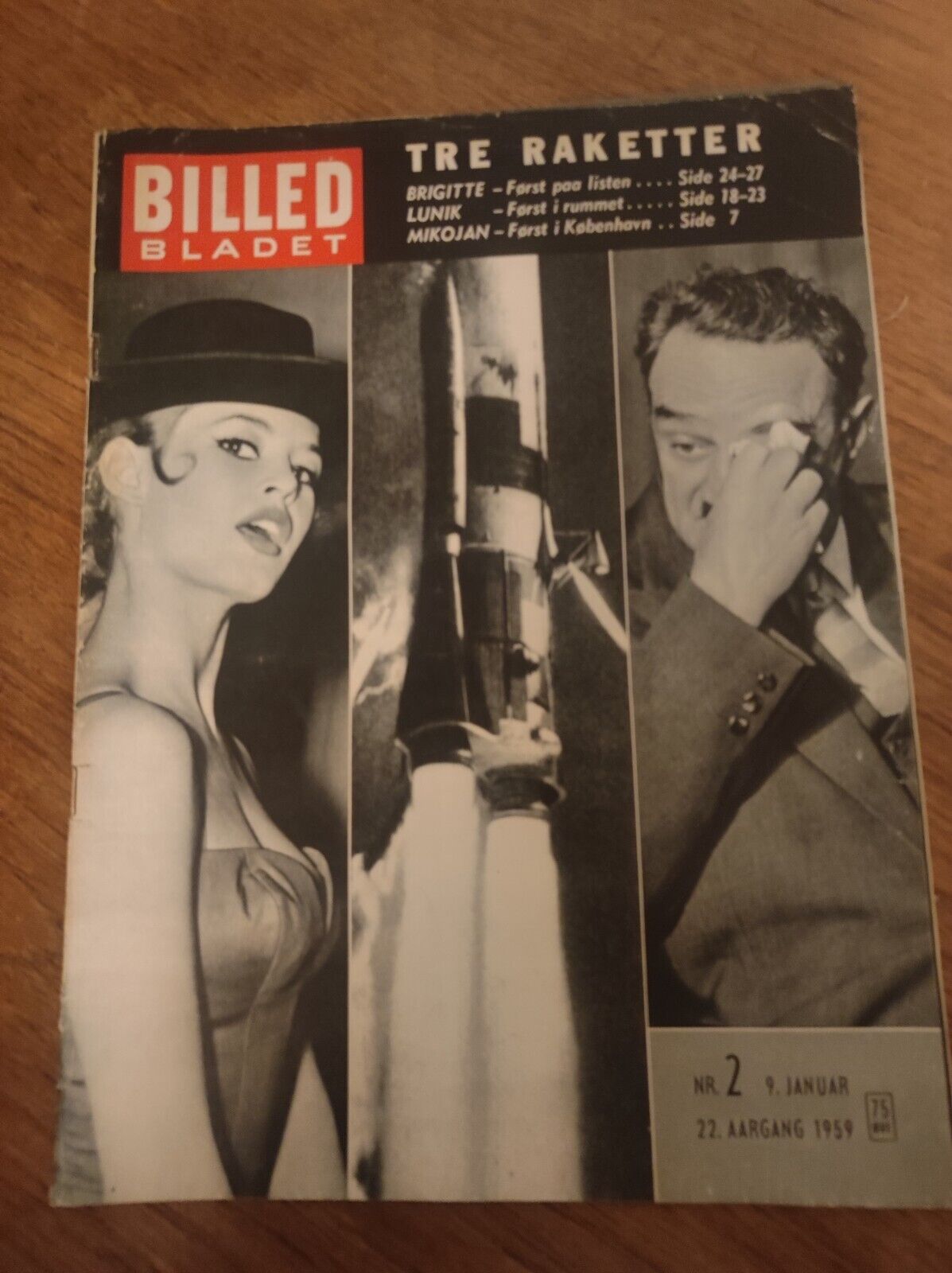 BRIGITTE BARDOT Pascale Petit 1959 RARE Danish Magazine Billed Bladet BB71