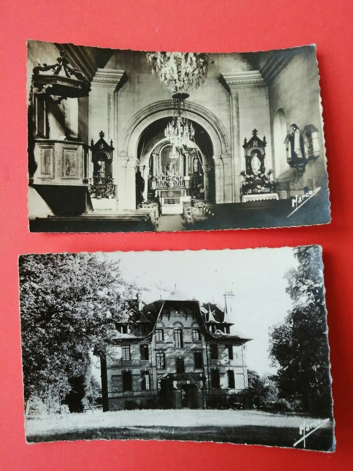 2 Vintage Postcards FranceAngerville L'Orcher