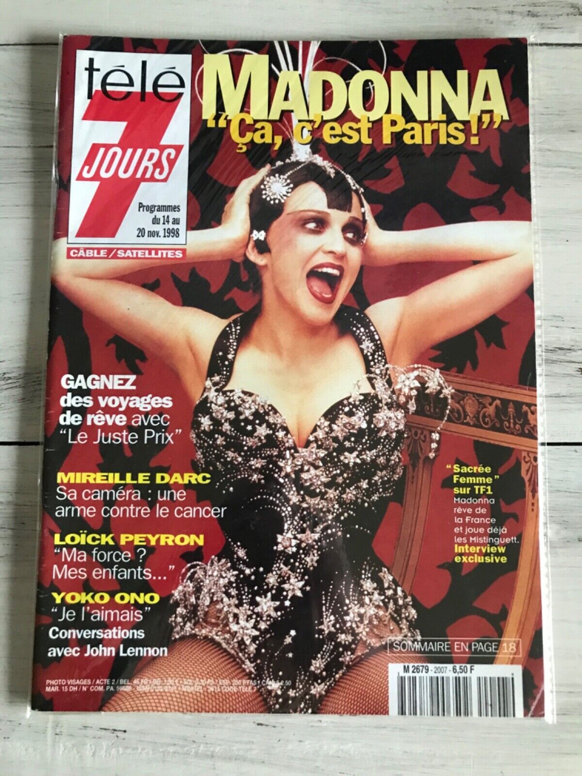 Madonna Tele 7 Jours 1998 France Magazine