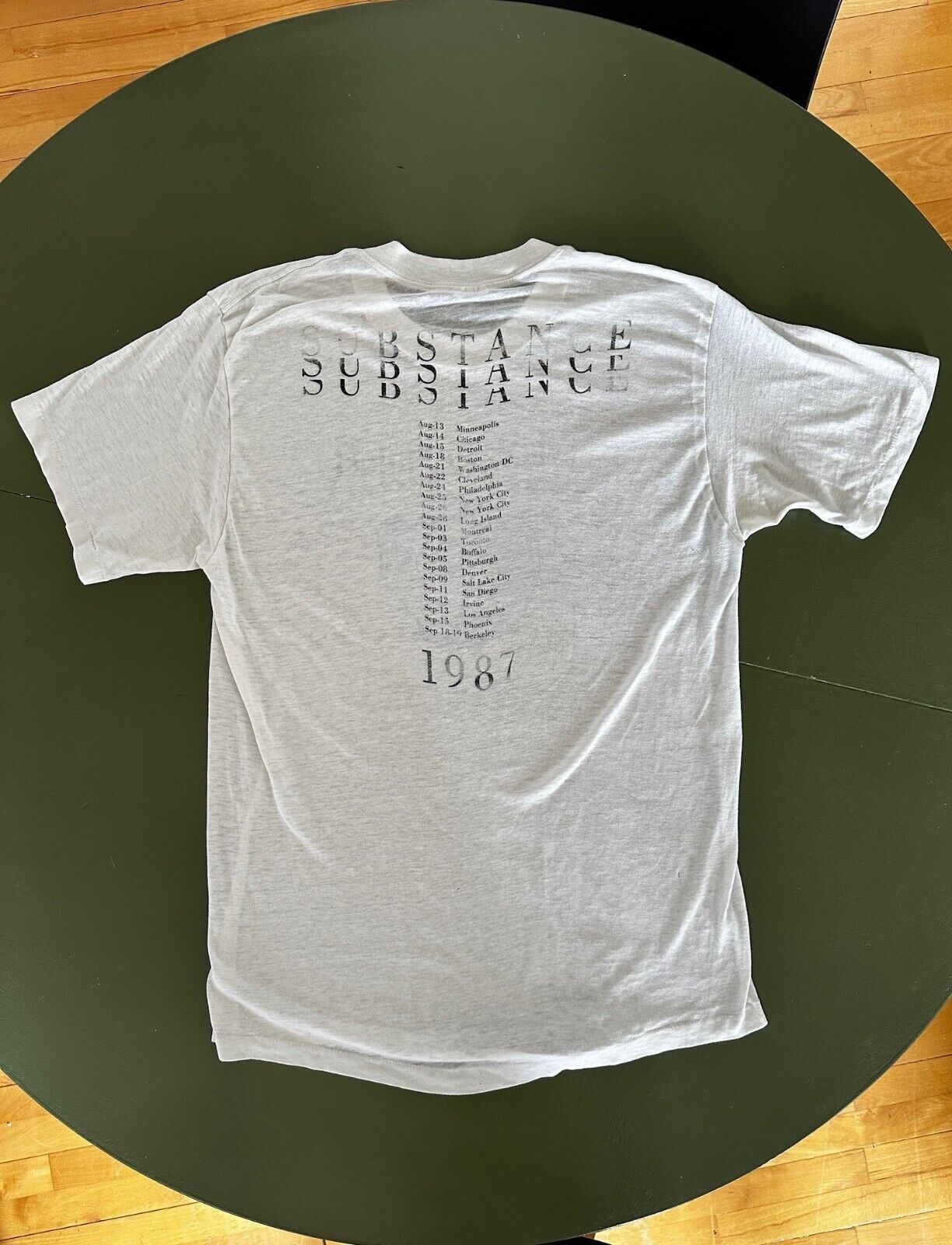 Collector’s Item Exclusive New Order 1987 Concert T-Shirt