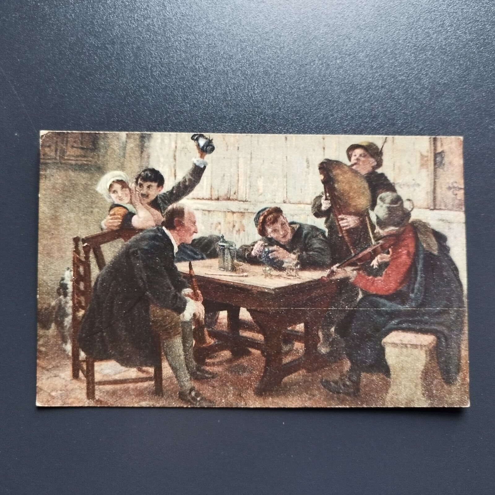 Germany   Old postcard KMeyer pinx : Die lustigen Musikanten