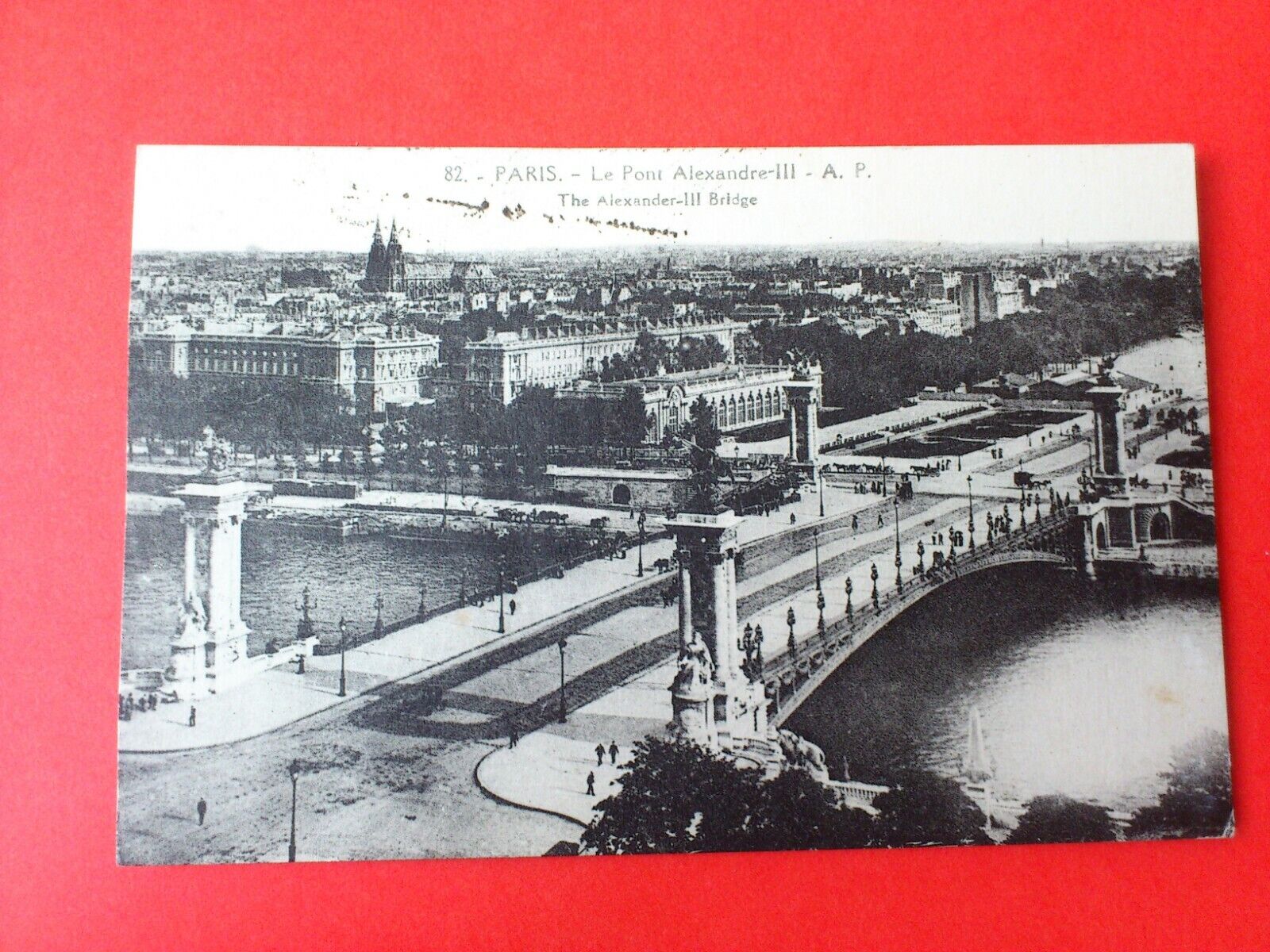 Vintage Postcard FranceParisLe Pont Alexandre lll Posted in 1927