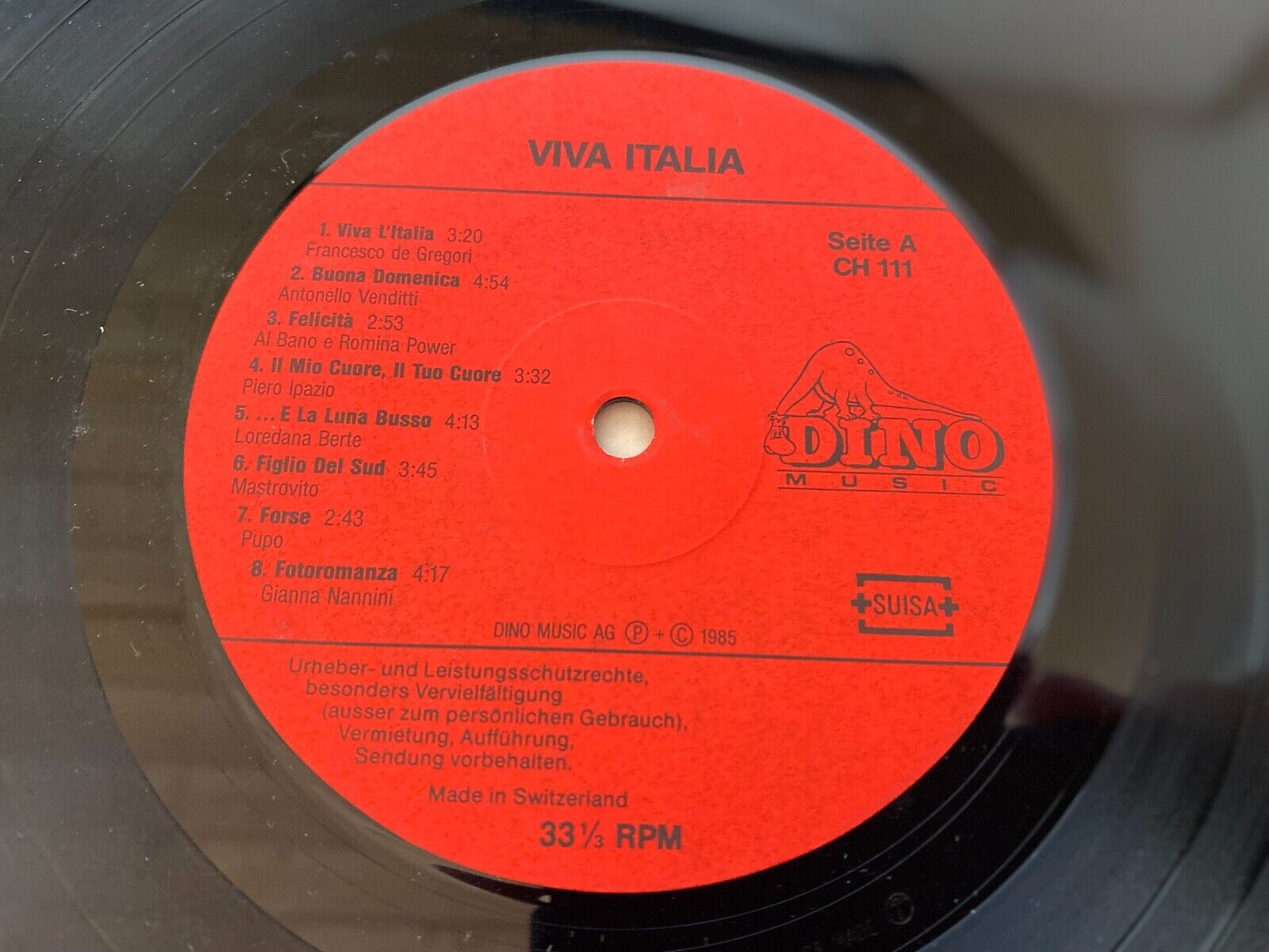 VIVA ITALIA 2LP´S 1985 2 X VINYL LP SET DINO MUSIK AG SUISA MADE IN SWITZERLAND*