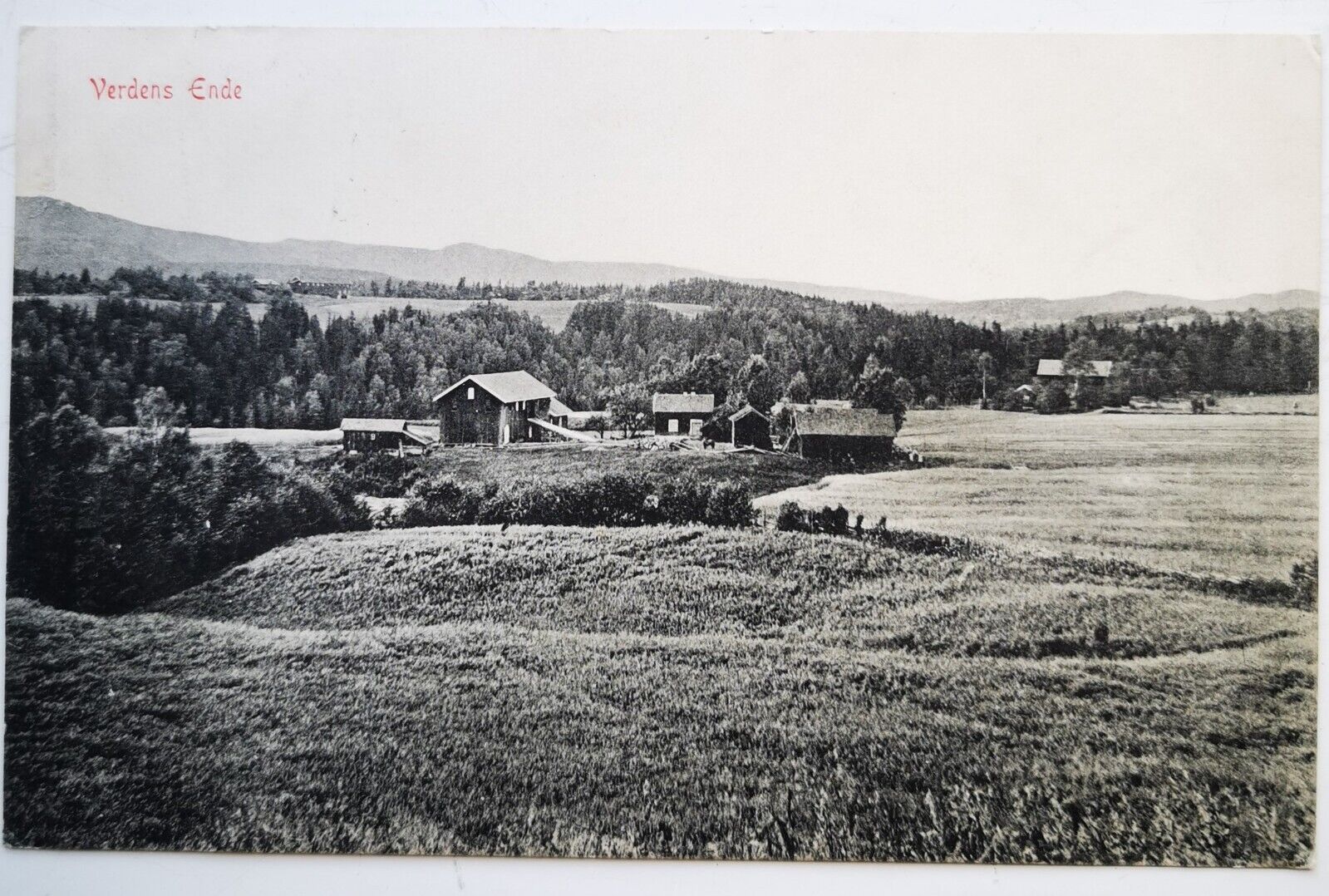 Old postcard: Motif from Verdens Ende (end of the world) Norway in 1912 pok1449