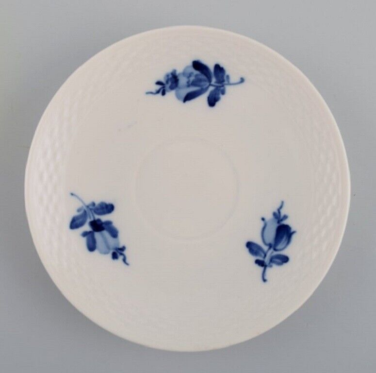 Royal Copenhagen Blue Flower Braided espresso service for six people Mid-20th C