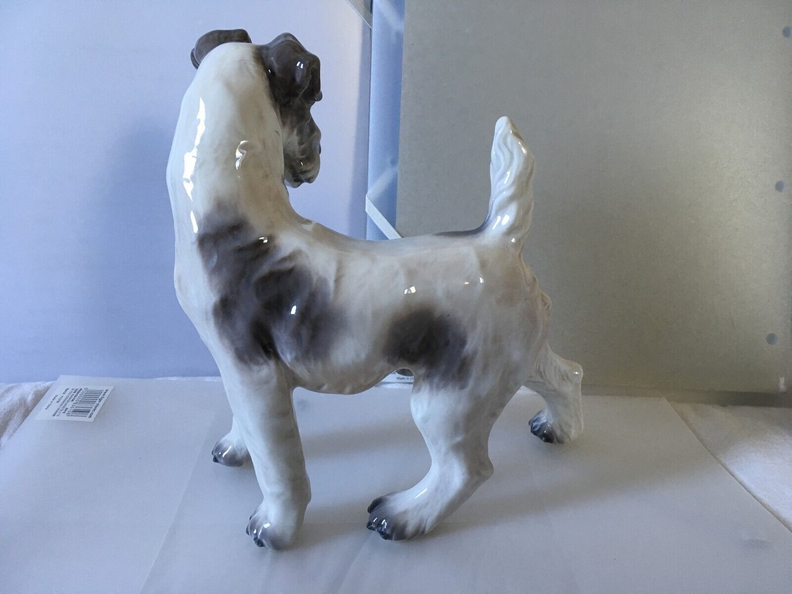 Dahl Jensen Figurine 1001 Wire Haired Fox Terrier Dog Royal Copenhagen