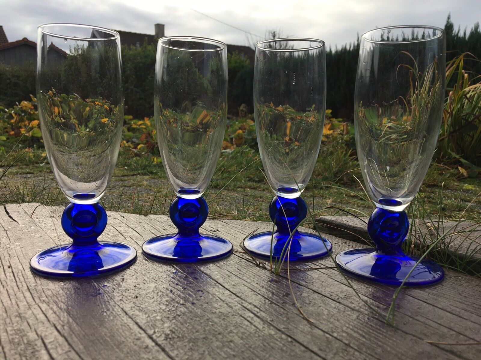 Set of 3 Vintage Cohr Denmark MCM Brass Coasters Glass Bottle