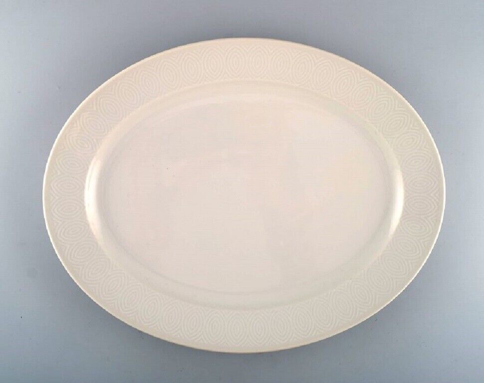 Royal Copenhagen Salto Service White Large oval serving dish