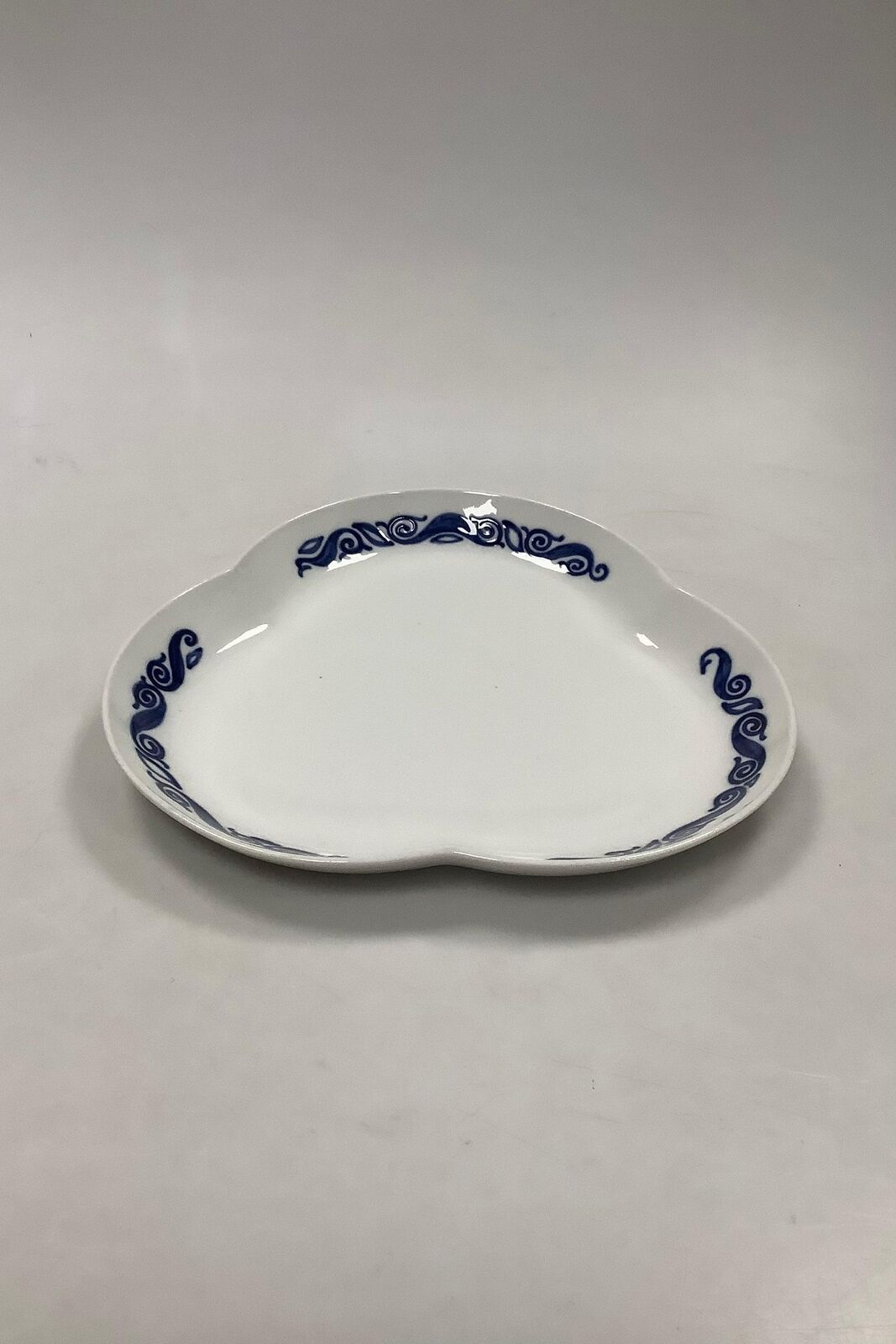 Bing and Grondahl Art Nouveau Blue and White Cake Plate