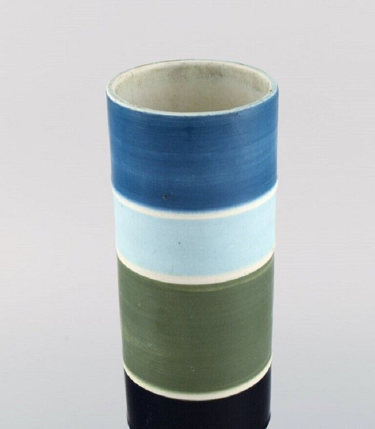 Carl-Harry Stålhane for Rörstrand Large cylindrical Tema vase Mid-20th C