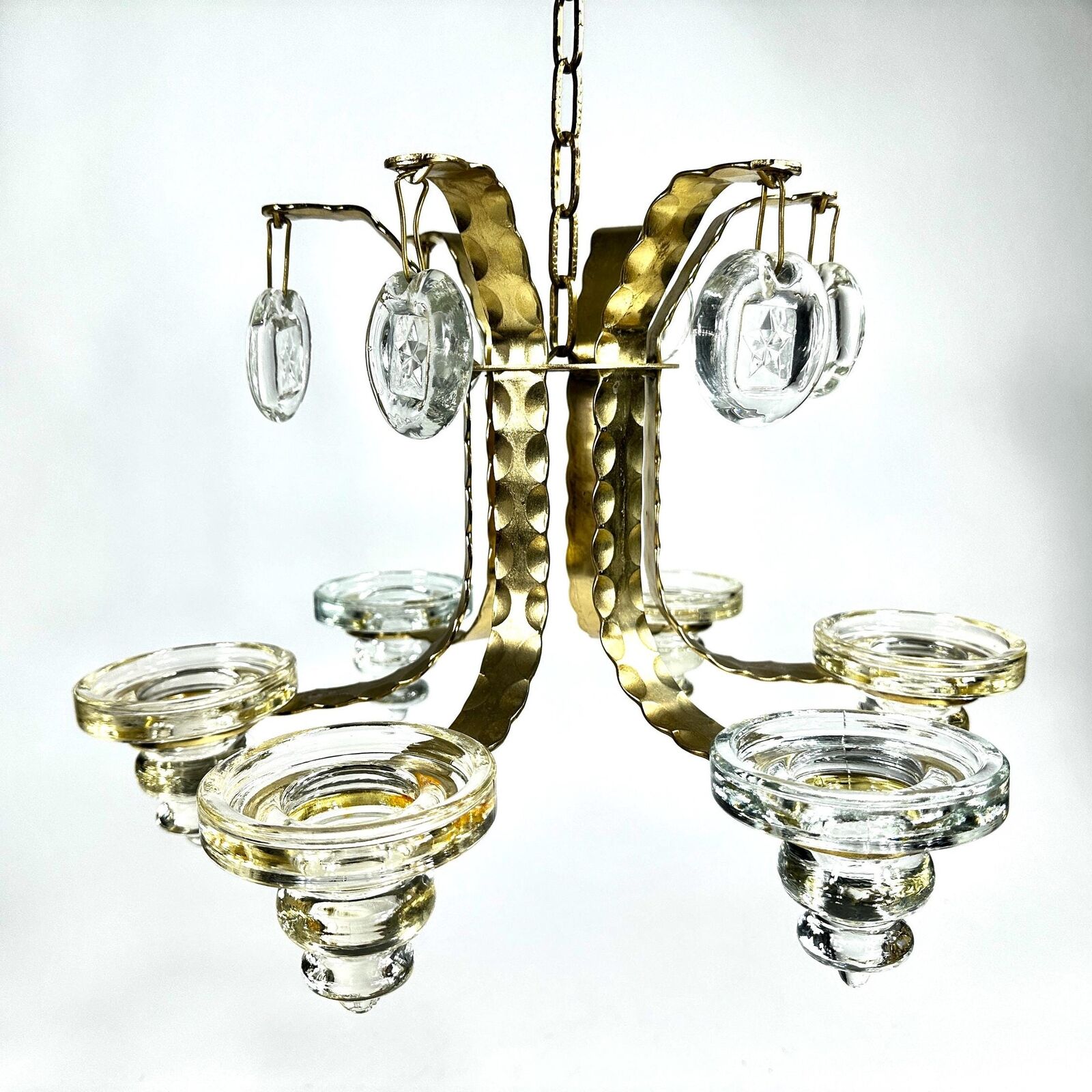 Chandelier Boda by Bertil Vallien / Erik Hoglund wrought iron handmade