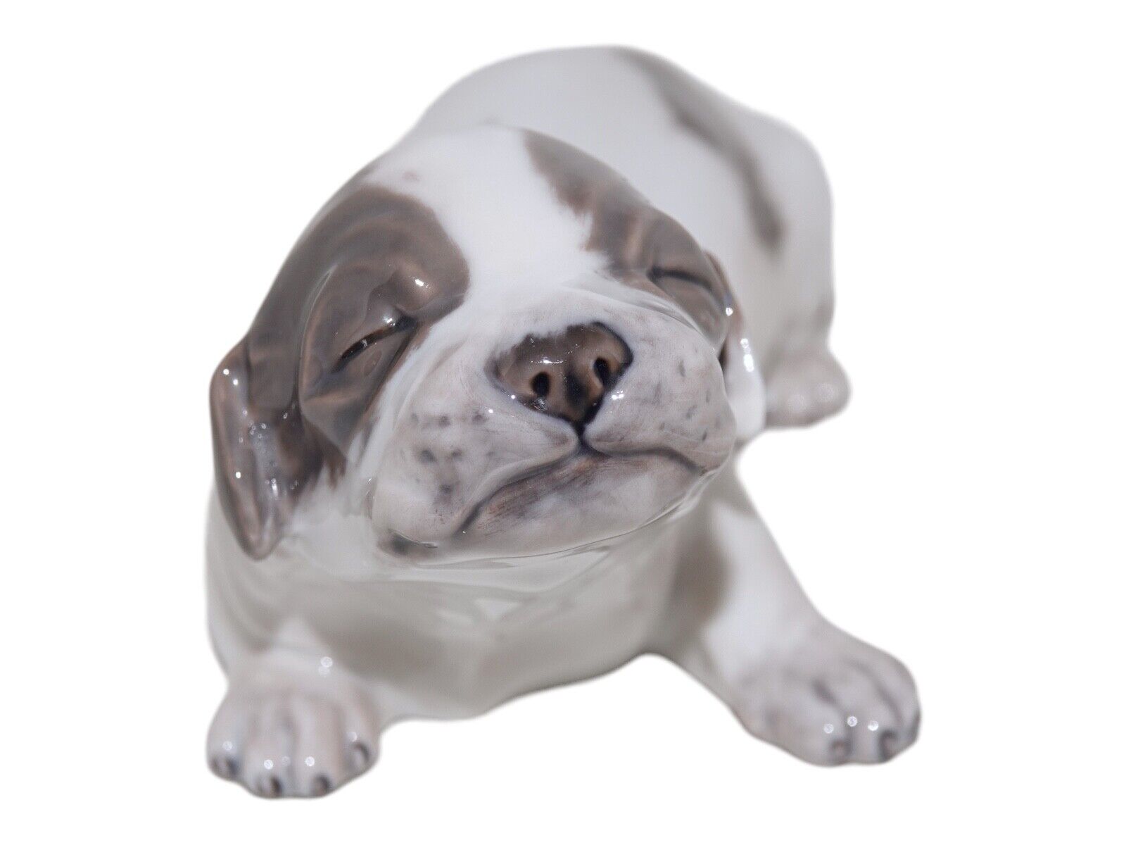 Royal Copenhagen basset dog figurine from 1898 to 1923