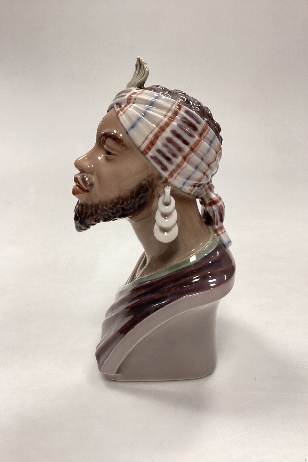 Dahl Jensen Figur No 1229 - Buste af Afrikansk Mand