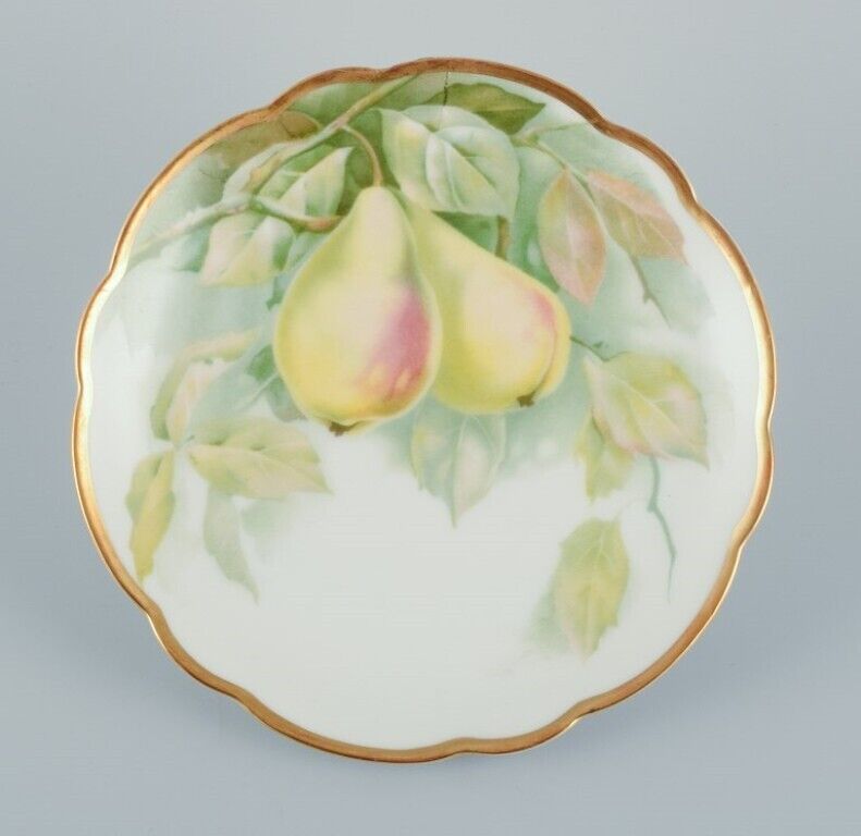 Rosenthal Germany A set of six porcelain plates with various fruit motifs