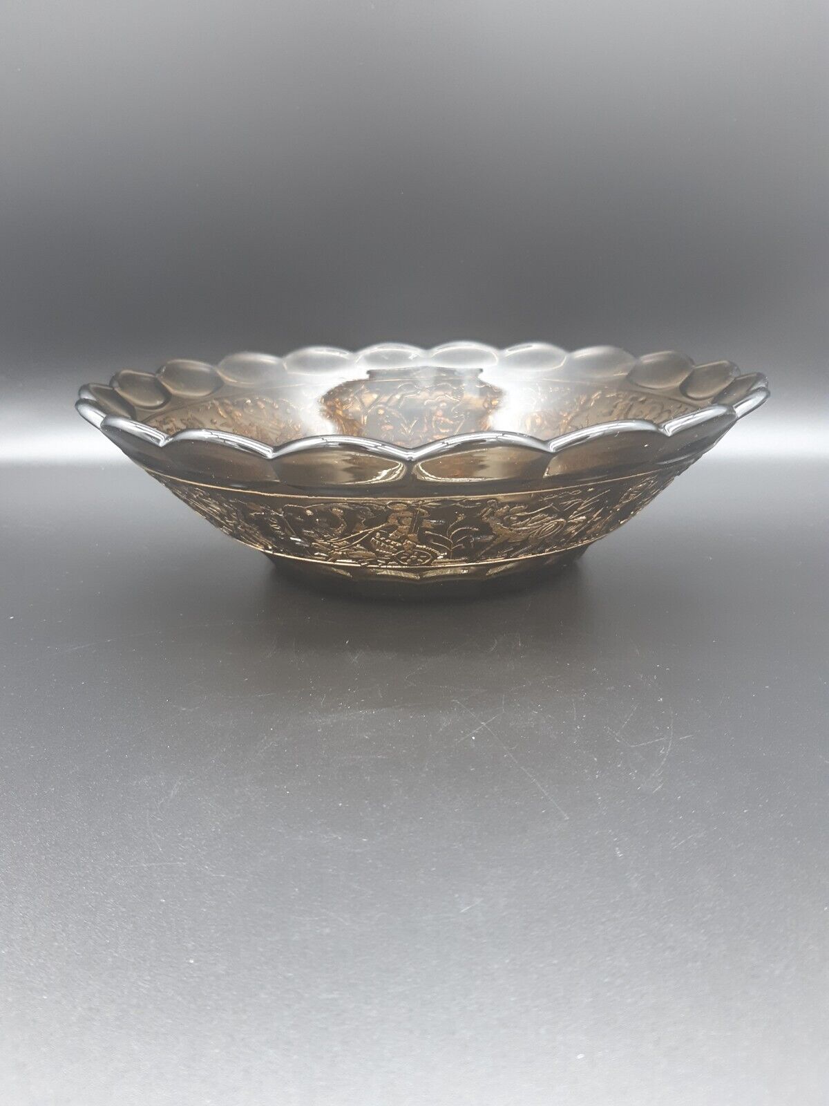 Germany Walther  Sohne art deco fume glass bowl