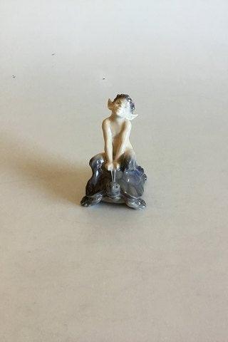 Royal Copenhagen Figurine faun on turtle No 858