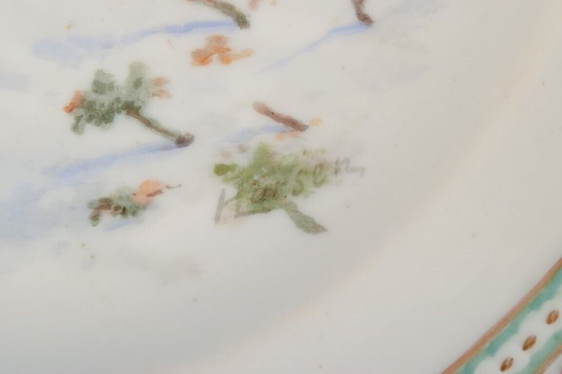 Royal Copenhagen Fauna Danica dinner plate with a motif of a hare 1927