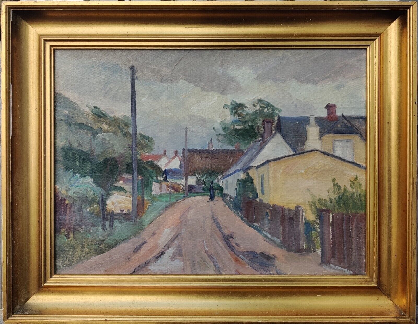 Andreas Moe (1877-1952): Road through the Village