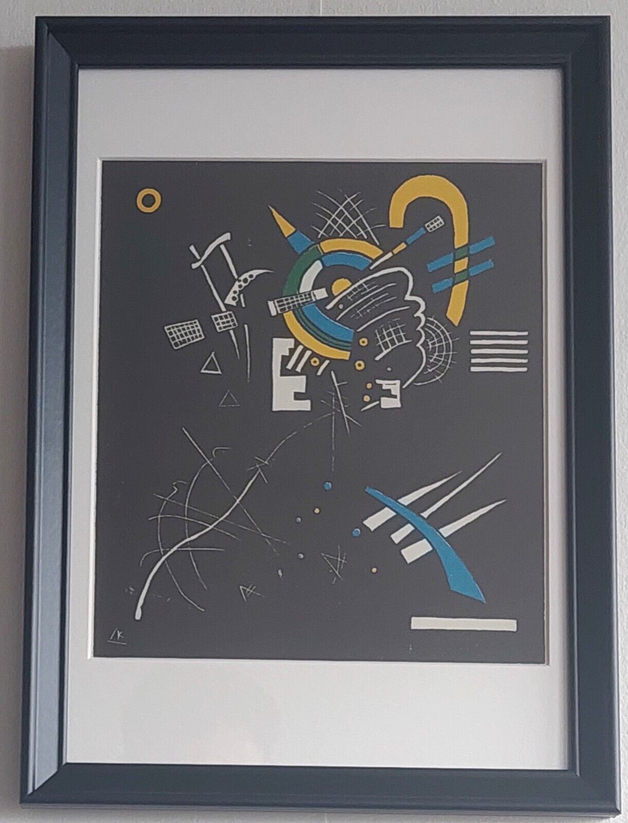 Wassily Kandinsky - "Petits Mondes" Color serigraph 1956   Concrete art