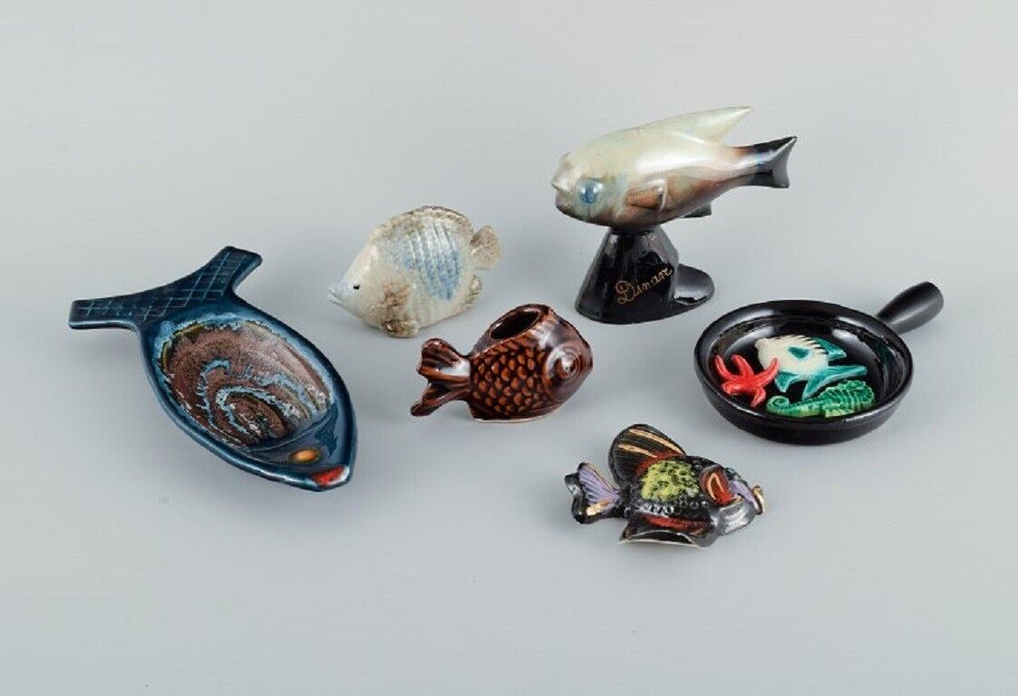 A collection of French ceramic fish France 1960/70