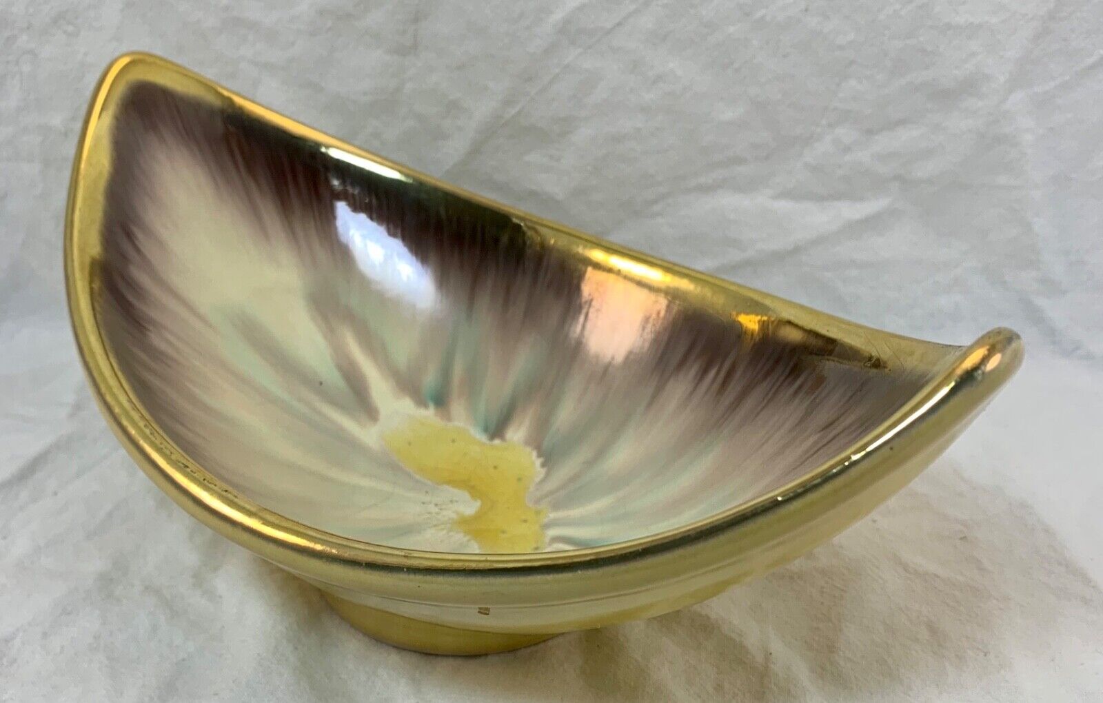 Vintage Dumler  Breiden yellow ceramic bowl 1096 East Germany