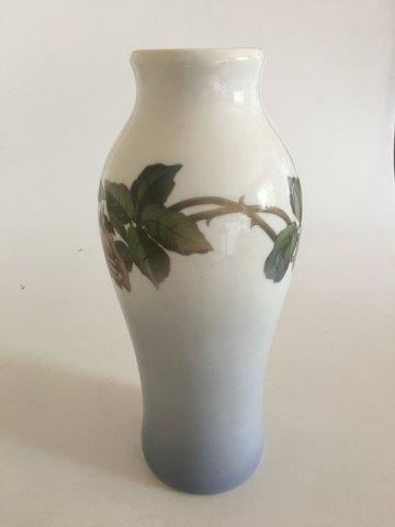 Royal Copenhagen Vase No 1393/244 with Rose Motif