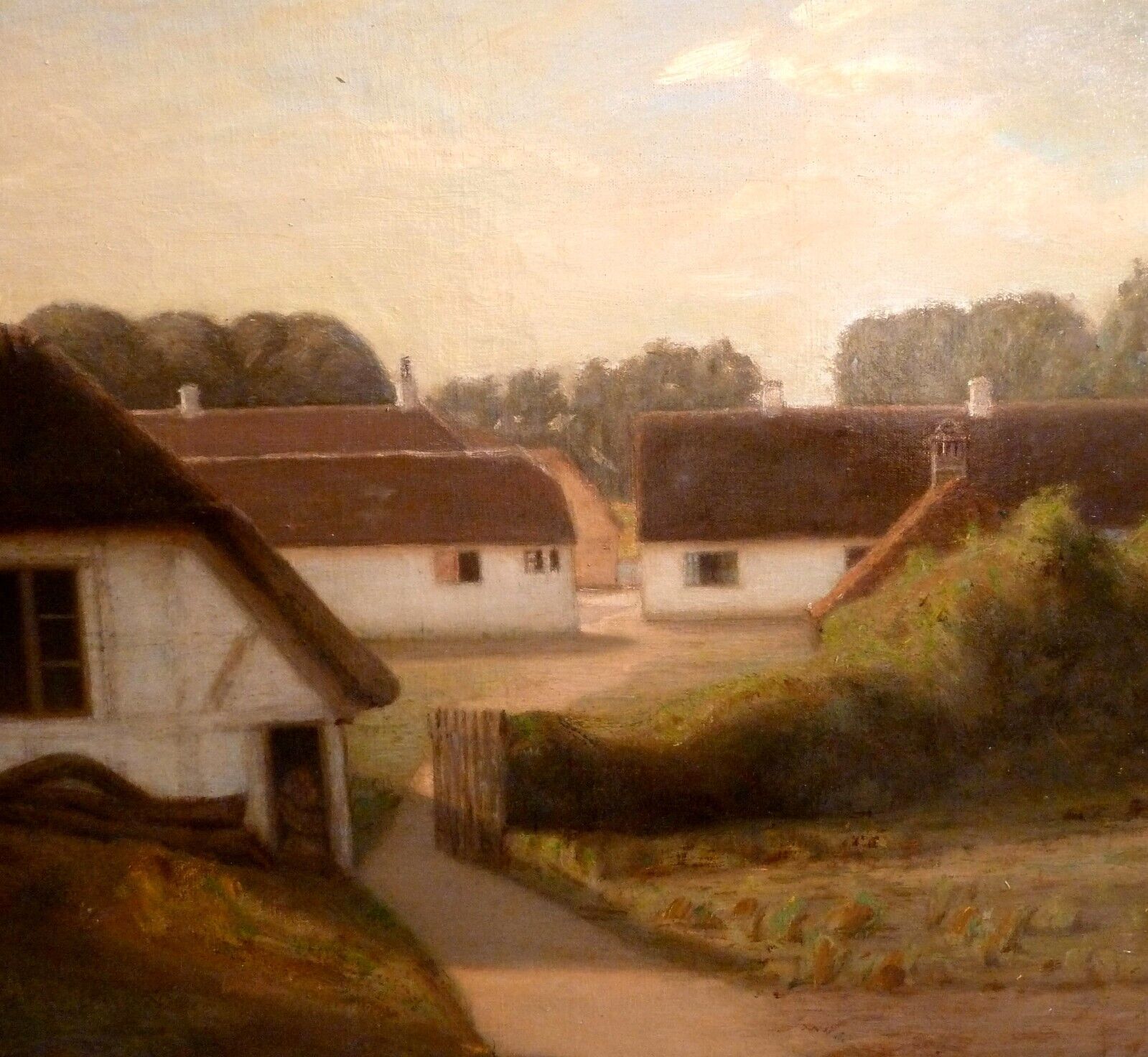 RASMUS NIELSEN! LANDSCAPE WITH FARMHOUSES