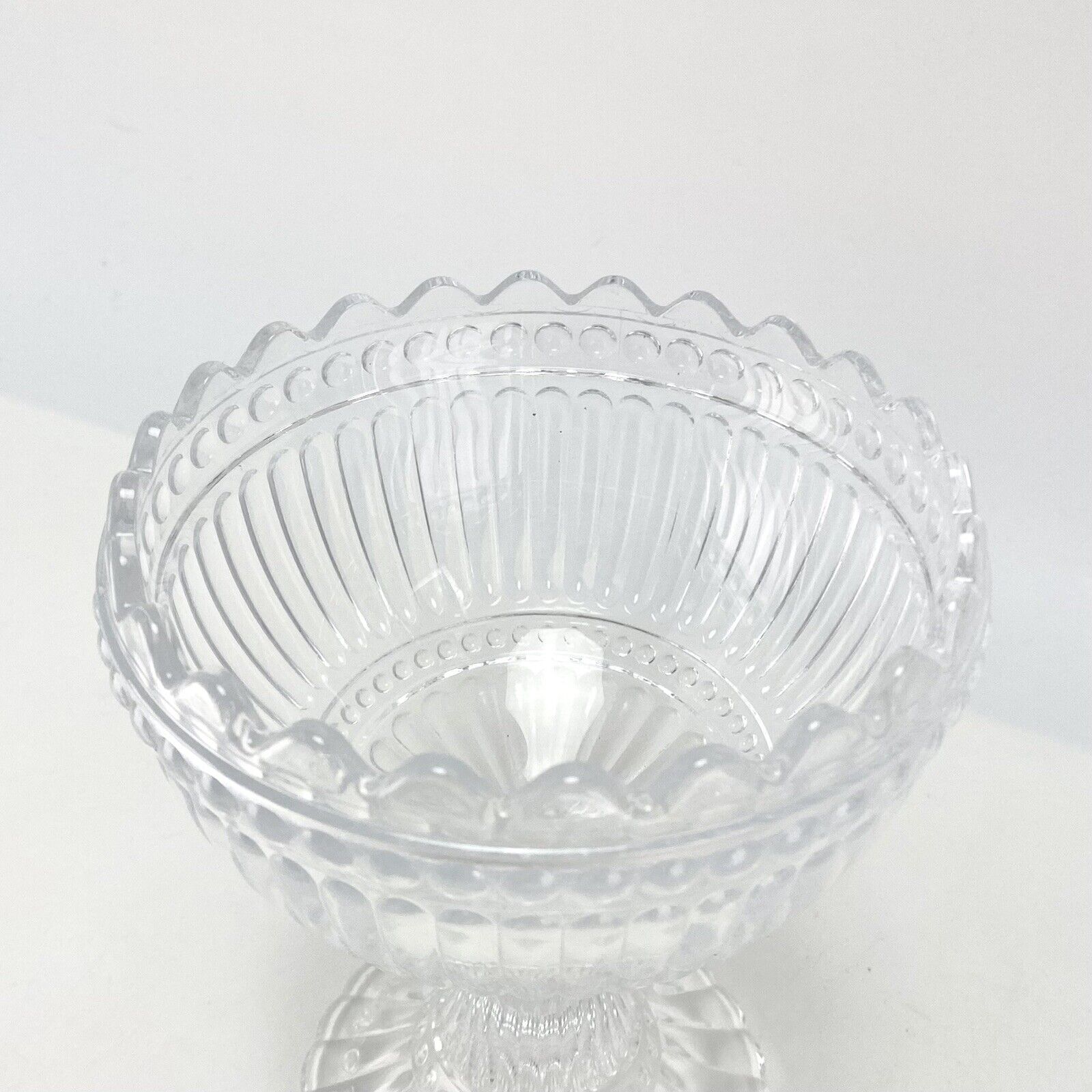 Finnish MCM Design Iittala Marimekko Mariskooli Serving Snack Bowl Votive Clear