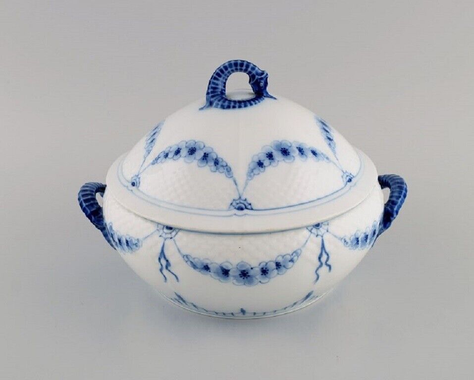 Antique Bing  Grøndahl lidded empire tureen in hand-painted porcelain