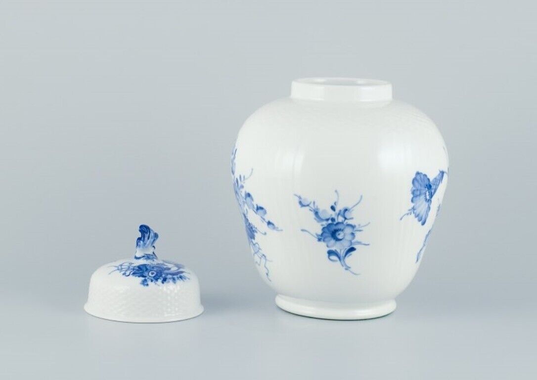 Royal Copenhagen Blue Flower Curved Large lidded jar in porcelain