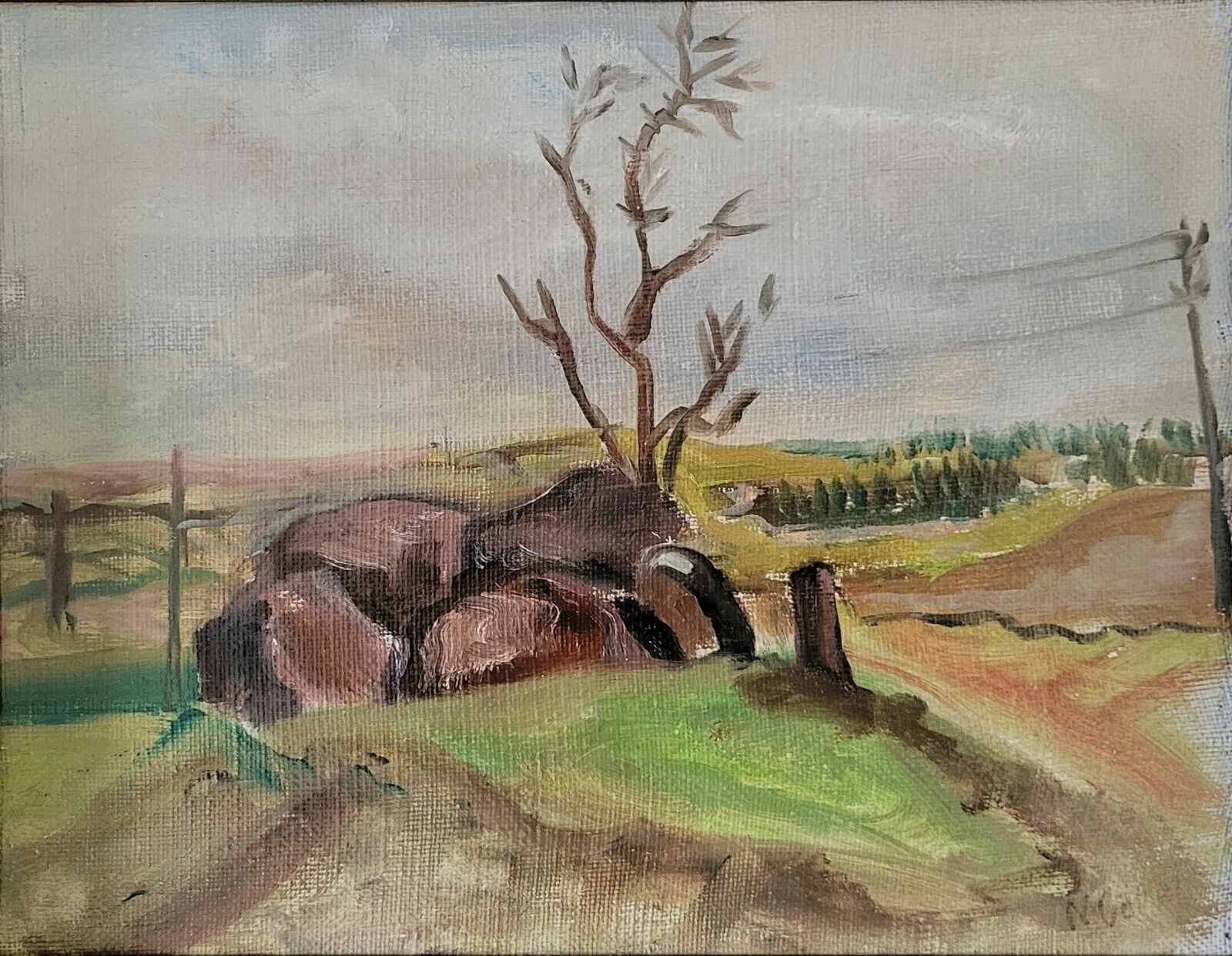 Oil painting Unknown artist: ”The dolmen”