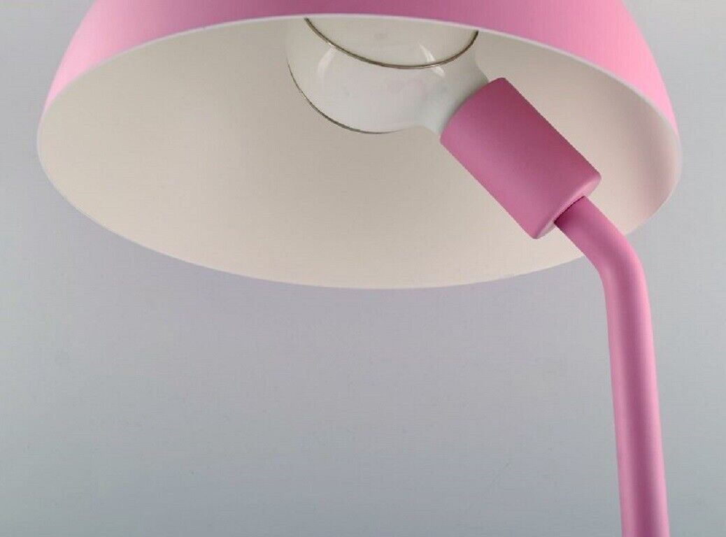 KaschKasch for Normann Copenhagen Cap table lamp in pink lacquered steel