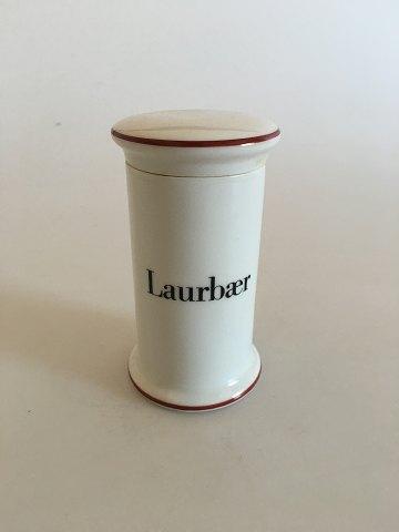 Bing  Grondahl Laurbaer (Bay) Spice Jar No 497 from the Apothecary Collection